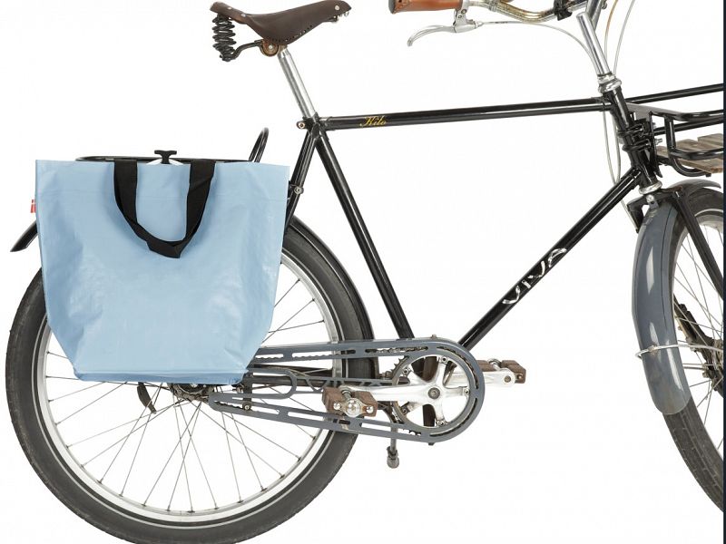 Bikezac, shopper en fietstas in één